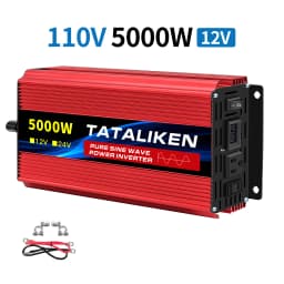 1600w-4500W 12V/24V to AC 110V 60Hz Pure Sine Wave Inverter Car Power Tranfermer Voltage Portable Converter with LED Display