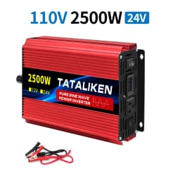 1600w-4500W 12V/24V to AC 110V 60Hz Pure Sine Wave Inverter Car Power Tranfermer Voltage Portable Converter with LED Display