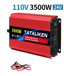 1600w-4500W 12V/24V to AC 110V 60Hz Pure Sine Wave Inverter Car Power Tranfermer Voltage Portable Converter with LED Display