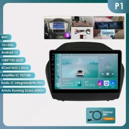 Hizpo Car Radio For Hyundai Tucson 2 IX35 2011 - 2017 Wireless CarPlay Android Auto Intelligent Systems 2din 4G WIFI DSP GPS BT