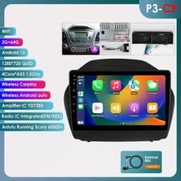 Hizpo Car Radio For Hyundai Tucson 2 IX35 2011 - 2017 Wireless CarPlay Android Auto Intelligent Systems 2din 4G WIFI DSP GPS BT