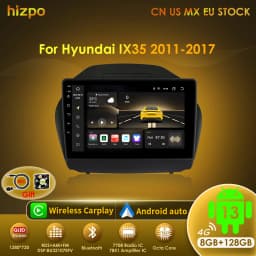 Hizpo Car Radio For Hyundai Tucson 2 IX35 2011 - 2017 Wireless CarPlay Android Auto Intelligent Systems 2din 4G WIFI DSP GPS BT