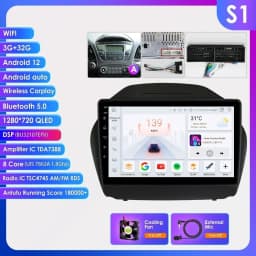Hizpo Car Radio For Hyundai Tucson 2 IX35 2011 - 2017 Wireless CarPlay Android Auto Intelligent Systems 2din 4G WIFI DSP GPS BT