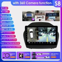 Hizpo Car Radio For Hyundai Tucson 2 IX35 2011 - 2017 Wireless CarPlay Android Auto Intelligent Systems 2din 4G WIFI DSP GPS BT