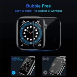Soft Glass For Apple Watch Screen Protector 44mm 45mm 41mm 38mm 42 40mm 9D HD Full Film iWatch series 6 5 3 8 7 9 se Accessories