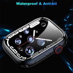 Soft Glass For Apple Watch Screen Protector 44mm 45mm 41mm 38mm 42 40mm 9D HD Full Film iWatch series 6 5 3 8 7 9 se Accessories