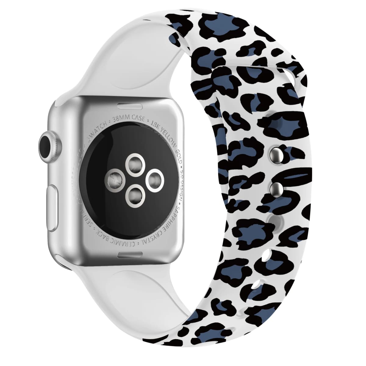 Sport Strap for Apple Watch band 44mm 40mm 45mm 49mm 38mm 42mm 41mm Printed Silicone Bracelet for iwatch series 7 6 5 3 SE ultra