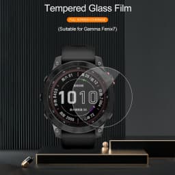Tempered Glass Film For Garmin watch Fenix 7 7S 7X Pro Smartwatch Full Screen Protector Cover Clear/Anti Purple Light Glass Film