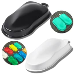 OPHIR 30pcs Plastic Speed Shape Color Display Model 5x9cm Plastic Model Car Color Paint Testing Black & White for Choose AC060