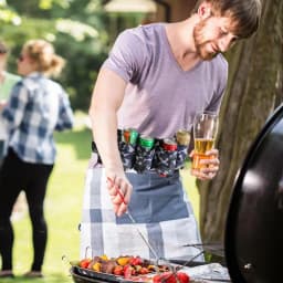 Beer Belt Holder For Men Portable Soda Bottle Beer Holder Drink Can Holder Holds 6 Cans Adjustable Beer Waist Holder For Parties