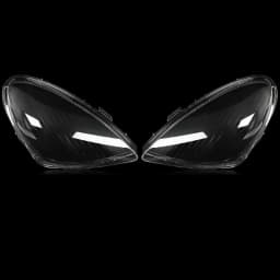 MAGICKIT 2Pcs For Mercedes-Benz R171 SLK 2005-2011 LH &RH Headlight Lens Cover Headlamp Lens Cover Clear US CAR Accessories