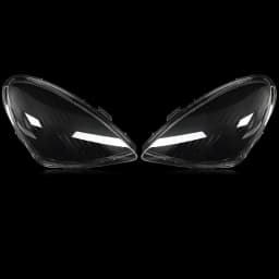 MAGICKIT 2Pcs For Mercedes-Benz R171 SLK 2005-2011 LH &RH Headlight Lens Cover Headlamp Lens Cover Clear US CAR Accessories