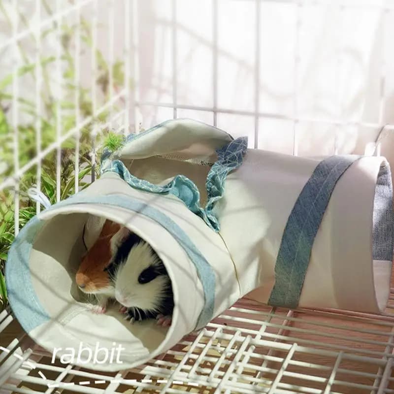 Rabbit Tunnel Toys Pet Hide Nest Hamster Tunnels Ferret Play Tunnel for Indoor Bunnies Activity Tunnels Tube Small pets supplies