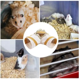 Rabbit Tunnel Toys Pet Hide Nest Hamster Tunnels Ferret Play Tunnel for Indoor Bunnies Activity Tunnels Tube Small pets supplies