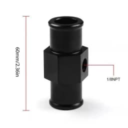 Radiator Temperature Joint Pipe Sturdy Gauge Adapter Joint Pipe Hose High-Density Aluminum Alloy Water Temp Joint Pipe Fits Most