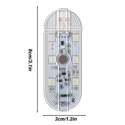 LED Flashing Lights For Car 7 Colors USB Rechargeable Lights High Brightness LED Anti-Collision & Warning Lights For Motorcycles