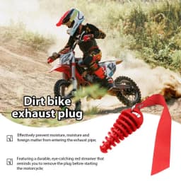 Wash Plug Exhaust 2 Strokes Wash Plug Dirtbike 2 Strokes Dirtbike Exhaust Plug With Streamers For Mufflers Exhaust Silencer