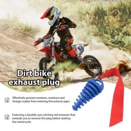 Wash Plug Exhaust 2 Strokes Wash Plug Dirtbike 2 Strokes Dirtbike Exhaust Plug With Streamers For Mufflers Exhaust Silencer