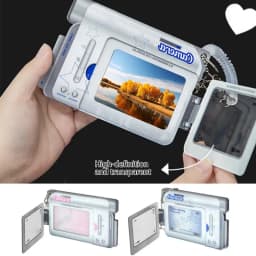 Kawaii 3-inch Acrylic DV Type Kpop Photocard Holder Photo Card Holder Bag Pendant School Stationery