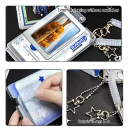 Kawaii 3-inch Acrylic DV Type Kpop Photocard Holder Photo Card Holder Bag Pendant School Stationery