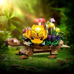 Turtlesed Plantered Flowered Potsed Building Blocks Set Animal Turtle Flower Planter Brick Building Toy for Children Gifts