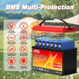6Ah 10Ah 12Ah 20Ah 30Ah 12V 100Ah LiFePO4 Battery Pack BMS 200Ah 300Ah Lithium Iron Phosphate Rechargeable Battery Bateria