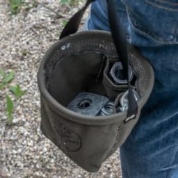 5143 Canvas Tapered-Bottom Bag with Two Interior Pockets and a Snap Clip, Made of No. 10 Canvas