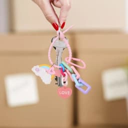 Rainbow Keychain Colorful Chain Pendant Cute Heart Star Rainbow Charm Backpack Keychains For Girls Bag Backpack Pendant Keychain
