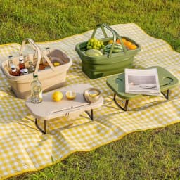 Folding Picnic Basket Multifunctional Picnic Basket Anti-Leak Picnic Basket Portable Picnic Basket Table Waterproof Insulated