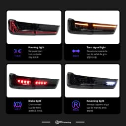 AKD Tail Lamp for BMW G20 G28 3-series LED Tail Light 2019-2021 330i 320i 325i Rear Fog Brake Turn Signal Automotive Accessories