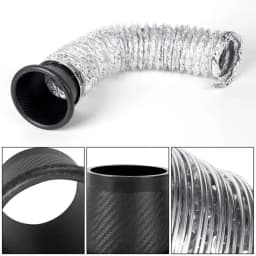 Air Intake Turbo Inlet Pipe Air Intake Turbo Inlet Pipe Set Car Front Bumper Turbo Inlet Pipe Easy Installation Carbon Fiber
