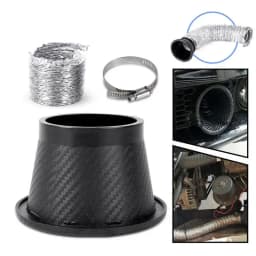 Air Intake Turbo Inlet Pipe Air Intake Turbo Inlet Pipe Set Car Front Bumper Turbo Inlet Pipe Easy Installation Carbon Fiber