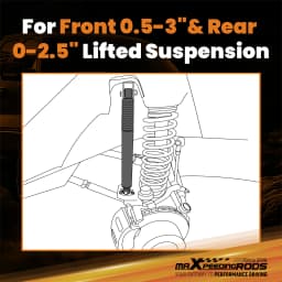 4PCS Front Rear Shock Absorbers For Jeep Grand Cherokee 1999-2004 Lifted 0-3"