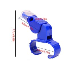 Sports Training Whistle Football Referee Finger Whistle Safe Plastic Ring Whistle Finger Whistle With Tooth Guard For Sport