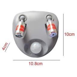 Car Sensor Park Dual Laser Garage Sensor Assist 360-Degree Parking Aid ABS For SUV 360-degree Adjustable Parking Functional