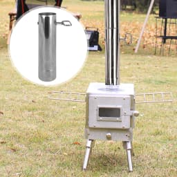 Stove Pipe Stainless Steel Chimney Furnace Tube Adjustable Woodstove Chimney Pipe Outdoor Wood Stove Accessories For Camping