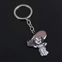 Residents Evils 8 Village Lady Dimitrescu Keychain Alcina Dimitrescu Figure Metal Pendant Key Chain Women Men Keyring Jewelry