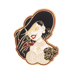 Residents Evils 8 Village Lady Dimitrescu Keychain Alcina Dimitrescu Figure Metal Pendant Key Chain Women Men Keyring Jewelry