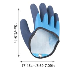Fishing Catching Gloves Non-slip Fishing Gloves With Magnet Carabiner Release Hooks Waterproof Anti-stab Gloves For Winter