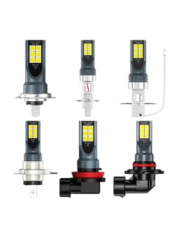 2Pcs H8 H11LED Bulb H1 H3 H4 H7 9005 9006 Led Lamp Bright Car Fog Lights Day Driving Running Light 12V 6500K White Car Lights