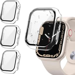 Glass+Cover for Apple Watch Case 44mm 40mm 45mm 41mm 42mm 38mm iWatch Accessory Screen Protector Apple Watch Series 3 6 SE 7 8 9
