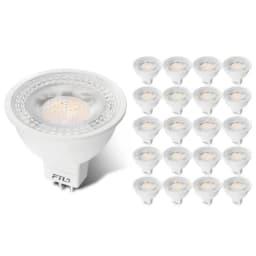 20-Pack MR16 LED Bulb 5000K GU5.3 12V 50W 5W Non-Dimmable Halogen Equivalent Spotlight 40 Degree Outdoor Landscape Light Bulbs