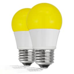 5W Equivalent LED Yellow Bug Light Bulbs, Non-Dimmable