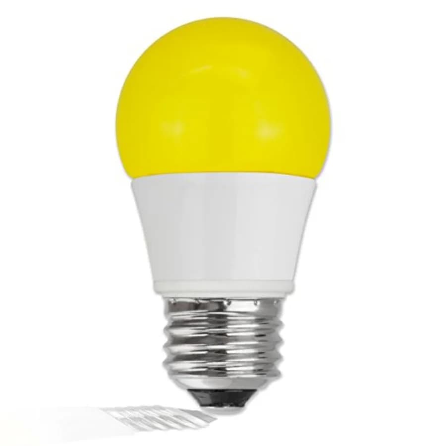 5W Equivalent LED Yellow Bug Light Bulbs, Non-Dimmable