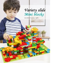 Children's Slide Blocks Are Compatible With Lego Plastic Assembled Small Particles 3-6 Years Old Boys And Girls Educational Toys