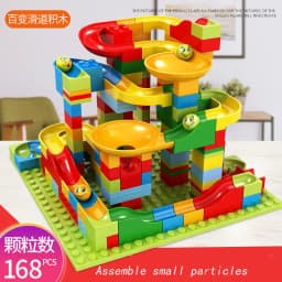 Children's Slide Blocks Are Compatible With Lego Plastic Assembled Small Particles 3-6 Years Old Boys And Girls Educational Toys