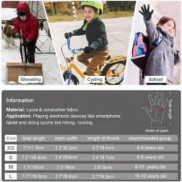 Winter Gloves Waterproof - Touchscreen Compatible Ski Gloves Insulation Kids Winter Gloves Hand Warmer For Ice Fishing Skiing