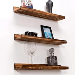 24 Inch Floating Shelves Handmade Wooden Picture Ledge Wall Shelf for Bedroom Living Room Office Kitchen Same Dimensions