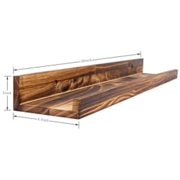 24 Inch Floating Shelves Handmade Wooden Picture Ledge Wall Shelf for Bedroom Living Room Office Kitchen Same Dimensions