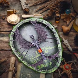 Shaman Frame Drum Unique Shamanic Drums Dragon Totem Frame Drum Stick Spirit Music Playing Instrument For Kids Adults Home Decor